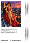 Thumbnail for Paint color chart and instructions - Rooftop in Red 40x50cm