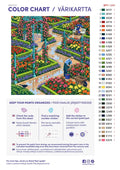 Thumbnail for Paint color chart and instructions - Rose Parterres After June Rain 50x50cm