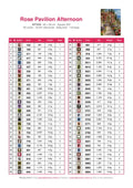 Thumbnail for DMC color chart for Rose Pavilion Afternoon diamond painting - 60 colors