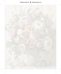 Thumbnail for Paint by numbers numbered canvas - Roses and Peonies Bouquet 40x50cm