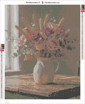 Thumbnail for Roses in Pitcher diamond painting adhesive canvas 40x50cm