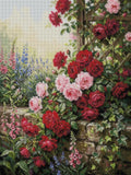 Thumbnail for Diamond painting pattern – Roses on the Wall