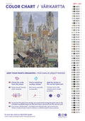 Thumbnail for Color chart and instructions - Rouen Cathedral Facade 40x50cm
