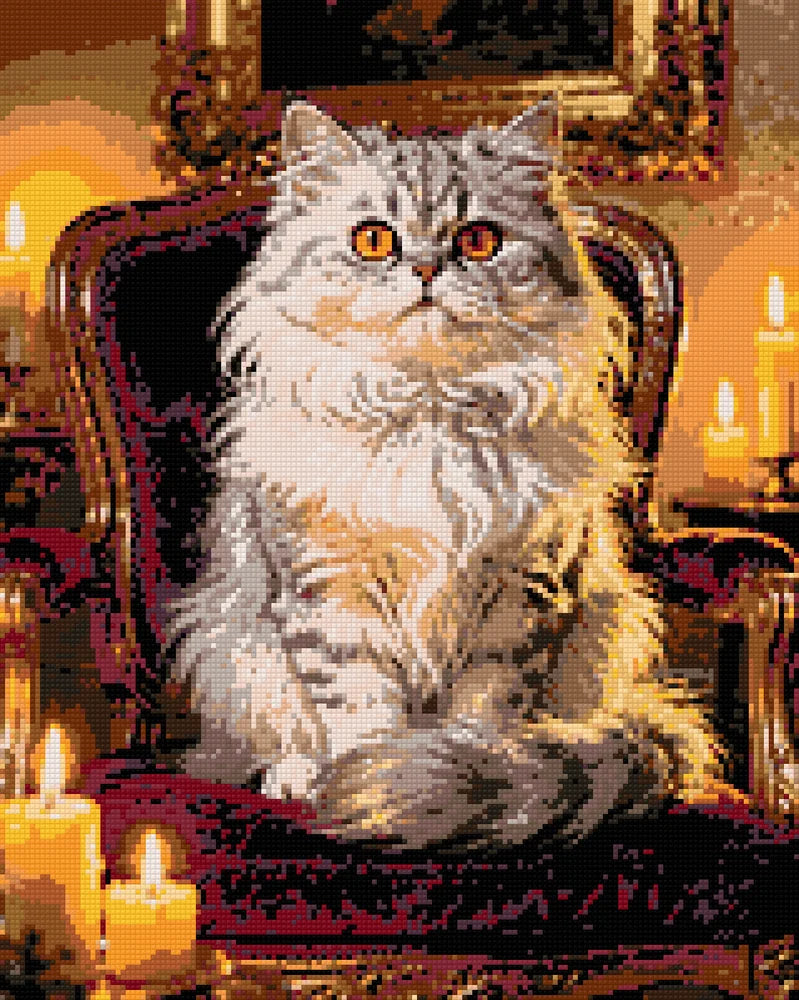 Diamond Pattern - Royal Cat
