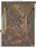 Thumbnail for Diamond painting adhesive canvas preview - Royal Portrait