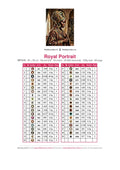 Thumbnail for DMC color chart for Royal Portrait diamond painting - 39 colors