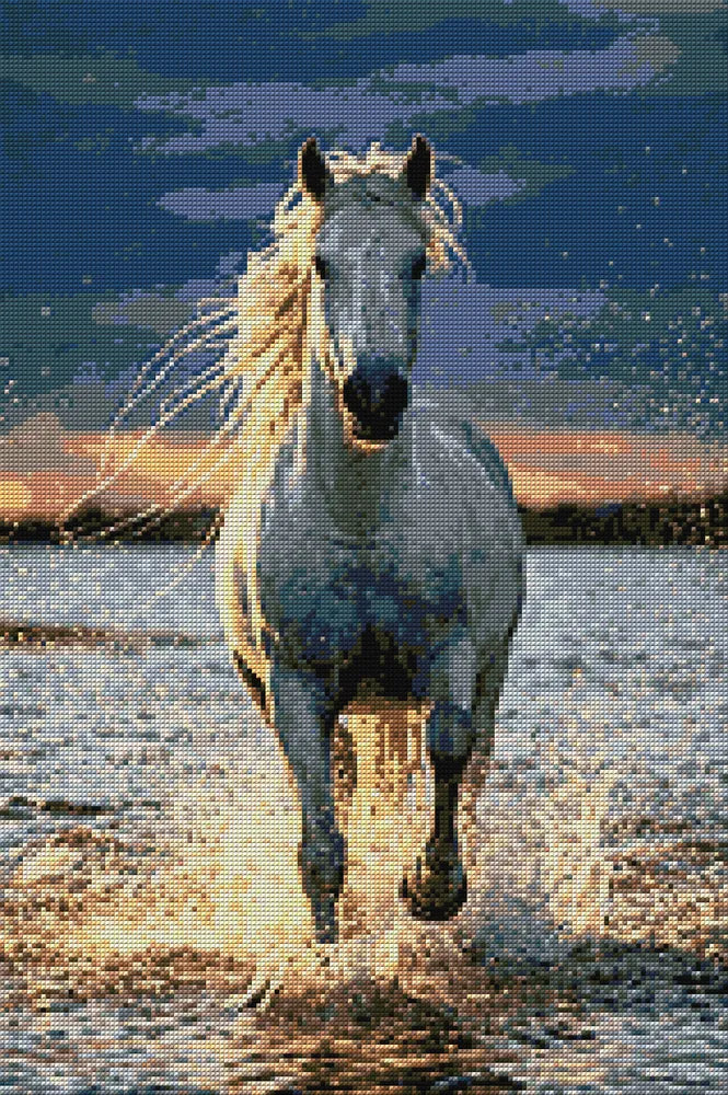 Diamond pattern - Running White Horse
