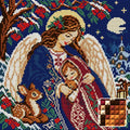 Thumbnail for Safe beneath the Rowan, 30x30 cm diamond painting – finished design preview with a close-up of square drills