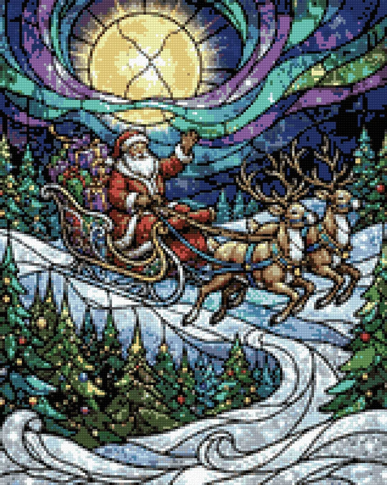 Diamantmönster för Santa's Sleigh Ride