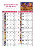Thumbnail for DMC color chart for Scarecrow Under the Harvest Moon diamond painting - 41 colors