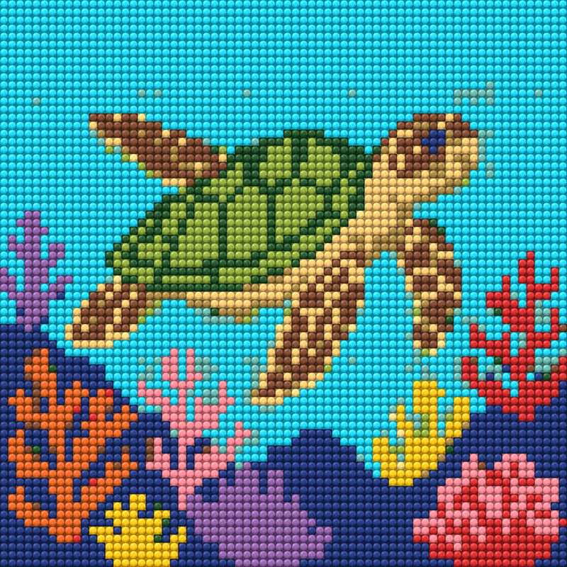 Diamantmönster för Sea Turtle