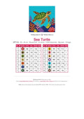 Thumbnail for DMC color chart for Sea Turtle diamond painting - 14 colors