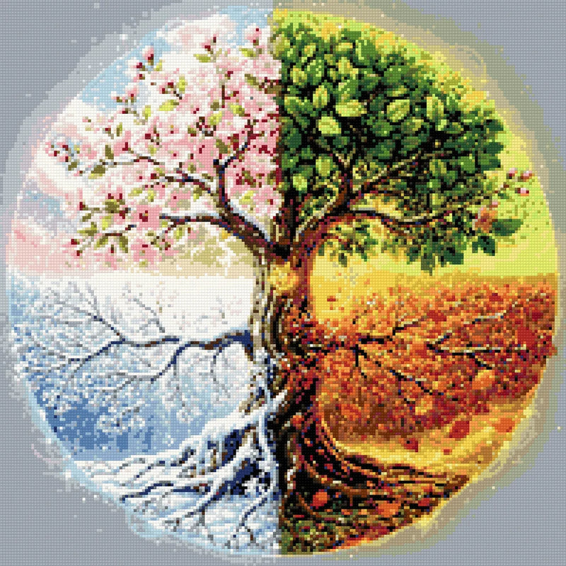 Diamond Pattern - Seasons of a Tree