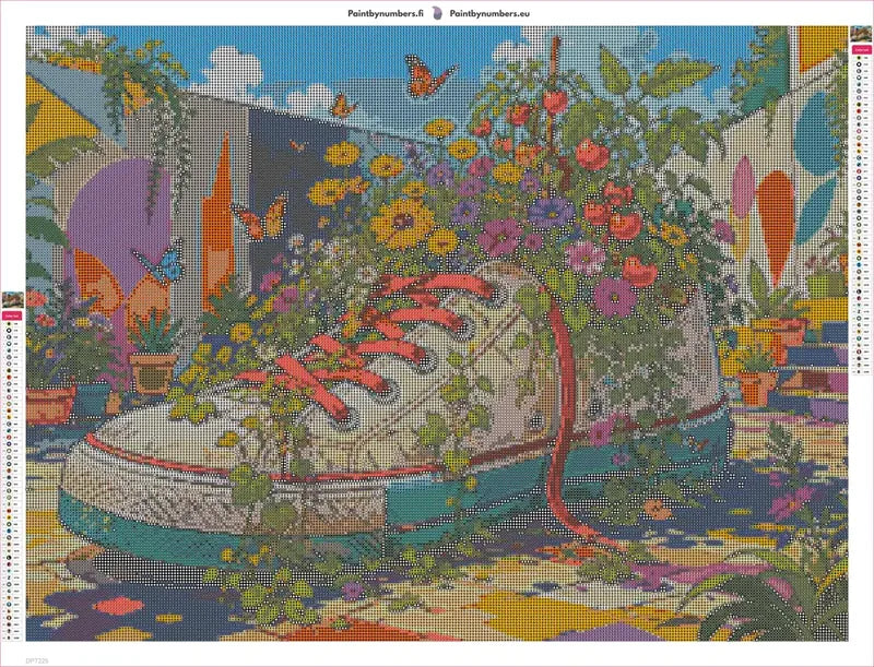 Diamond painting adhesive canvas preview - Shoe Planter