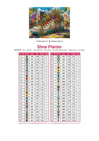 Thumbnail for DMC color chart for Shoe Planter diamond painting - 48 colors