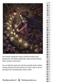 Thumbnail for Paint color chart and instructions - Skeleton Woman with Flowers 40x50cm