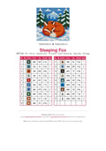 Thumbnail for DMC color chart for Sleeping Fox diamond painting - 19 colors