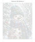 Thumbnail for Paint by numbers numbered canvas - Snowman with Blue Scarf 40x50cm