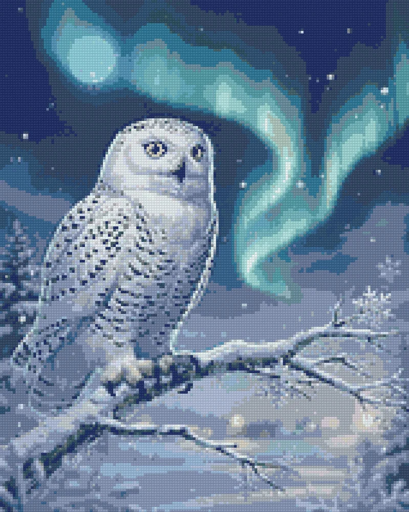 Diamantmönster för Snowy Owl