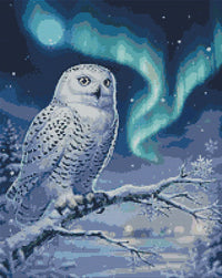Thumbnail for Diamond pattern - Moonlit Snowy Owl