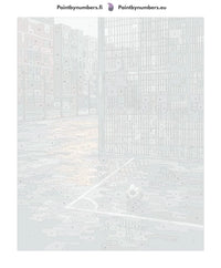 Thumbnail for Numbered canvas - Soccer Ball on Court 40x50cm