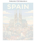 Thumbnail for Numbered canvas - Spain Travel Poster 40x50cm