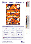 Thumbnail for Paint color chart and instructions - Spooky Season 40x60cm