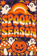 Thumbnail for Ghosts, pumpkin and bats paint by numbers Halloween theme.