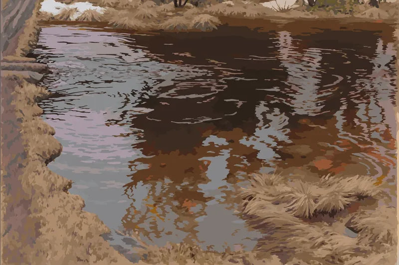 Spring Flood, Gustaf Fjaestad – Paint by Numbers 60x40 cm