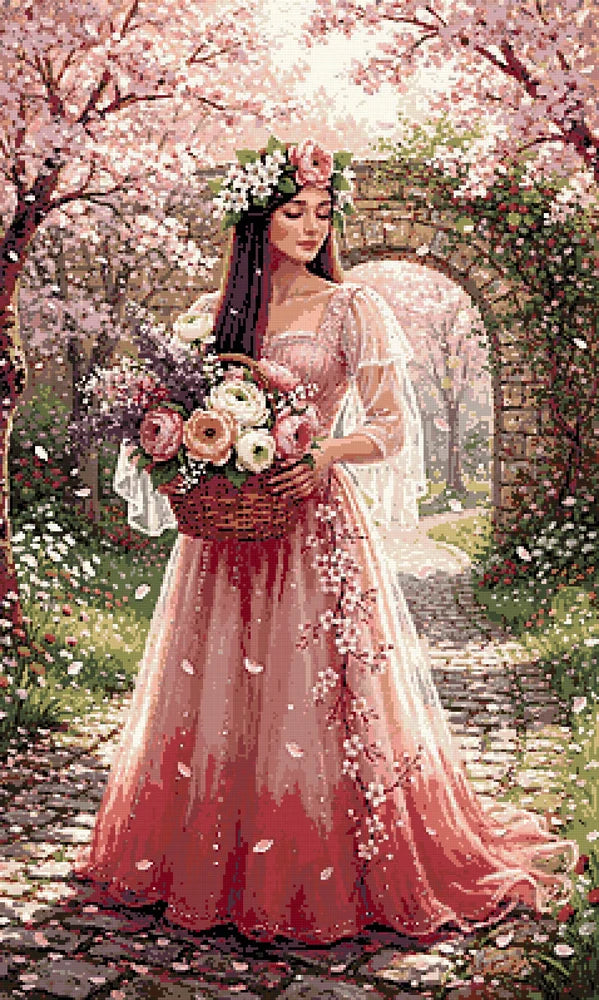 Diamond Pattern - Springtime Blossoms