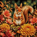 Thumbnail for Diamond painting pattern chart - Squirrel with Acorn