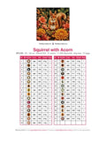 Thumbnail for DMC color chart for Squirrel with Acorn diamond painting - 31 colors