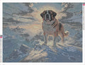 Thumbnail for St. Bernard at Summit diamond painting adhesive canvas 80x60cm