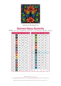 Thumbnail for DMC color chart for Stained Glass Butterfly diamond painting - 29 colors