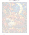 Thumbnail for Paint by numbers numbered canvas - Stained Glass Fox 40x50cm