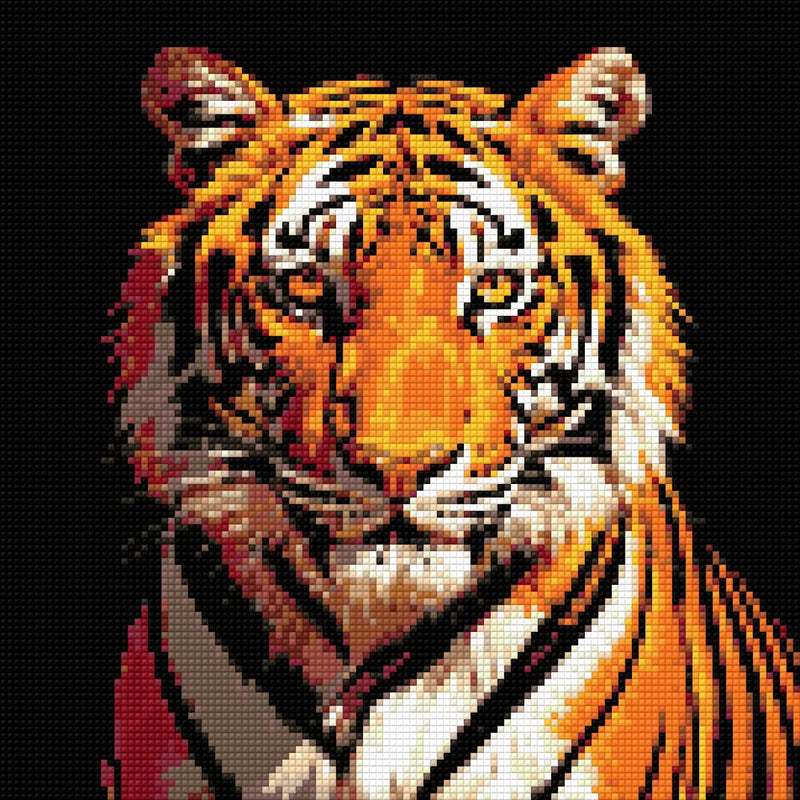 Diamantmönster för Staring Tiger