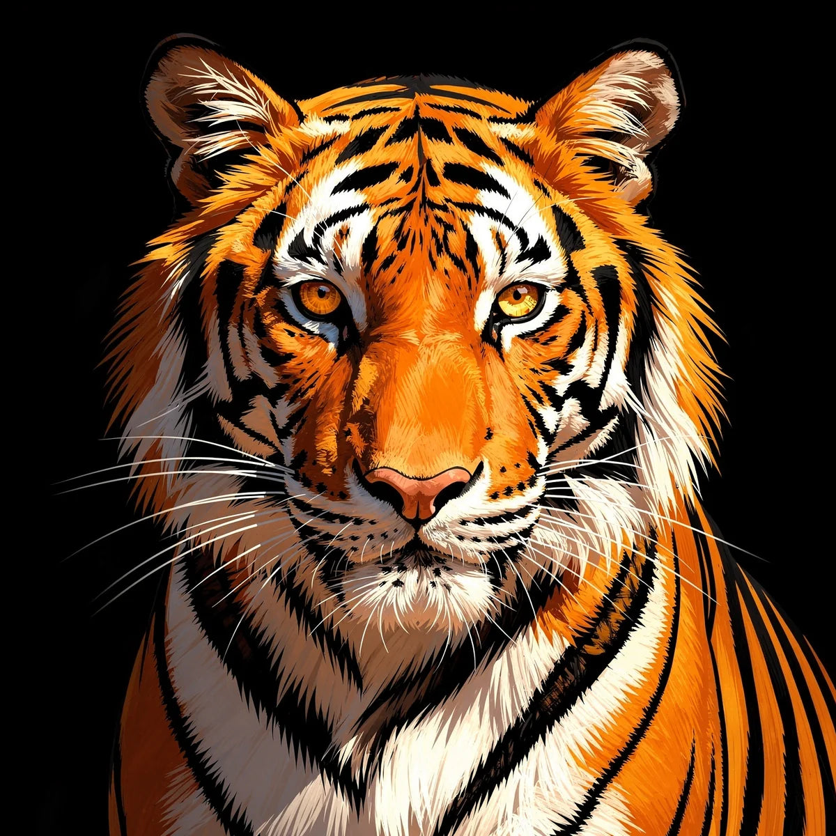 Diamond Painting Staring Tiger
