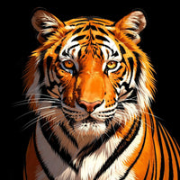 Thumbnail for Diamond Painting Staring Tiger