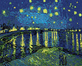 Miniatyrbild: Förhandsvisning av diamantmönstret för van Goghs Stjärnenatt över Rhône