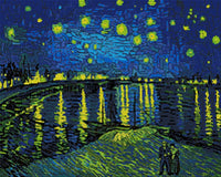 Thumbnail for Diamond painting pattern chart - Starry Night Over The Rhone