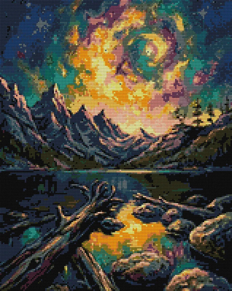Diamond pattern - Starry Lake