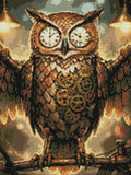 Thumbnail for Diamond Pattern - Steampunk Owl