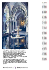 Thumbnail for Paint color chart and instructions - Stone Fountain Courtyard 40x70cm