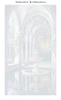 Thumbnail for Paint by numbers numbered canvas - Stone Fountain Courtyard 40x70cm