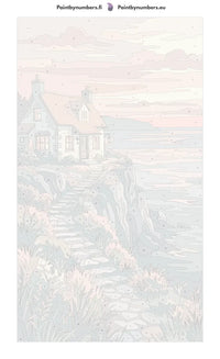 Thumbnail for Numbered canvas - Stone House by Sea 40x70cm