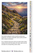 Thumbnail for Paint color chart and instructions - Stone Path by Sea 40x50cm