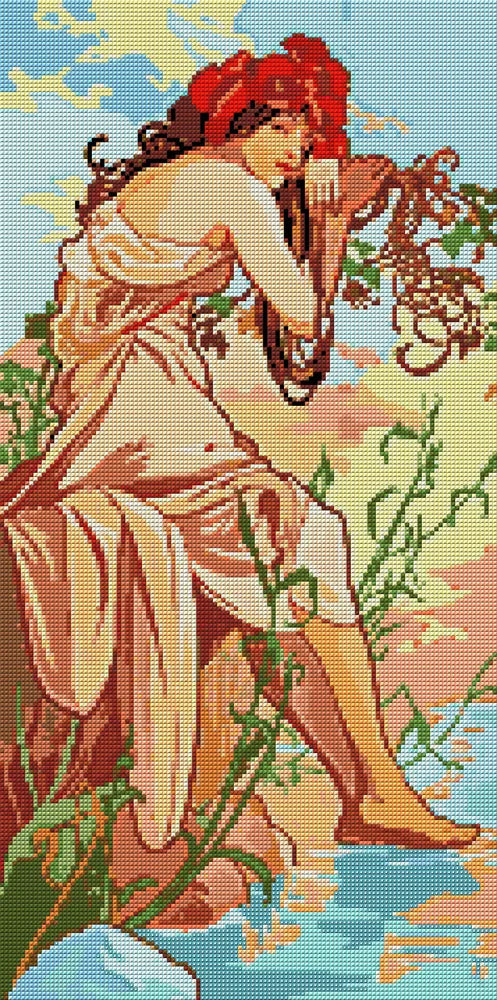 Diamond painting pattern chart - Summer Ete
