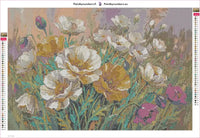 Thumbnail for Summer Poppies diamond painting adhesive canvas 60x40cm
