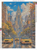 Thumbnail for City Clock Tower diamond painting adhesive canvas 50x70cm