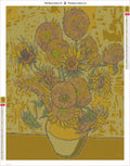 Thumbnail for sunflo diamond painting adhesive canvas 50x65cm